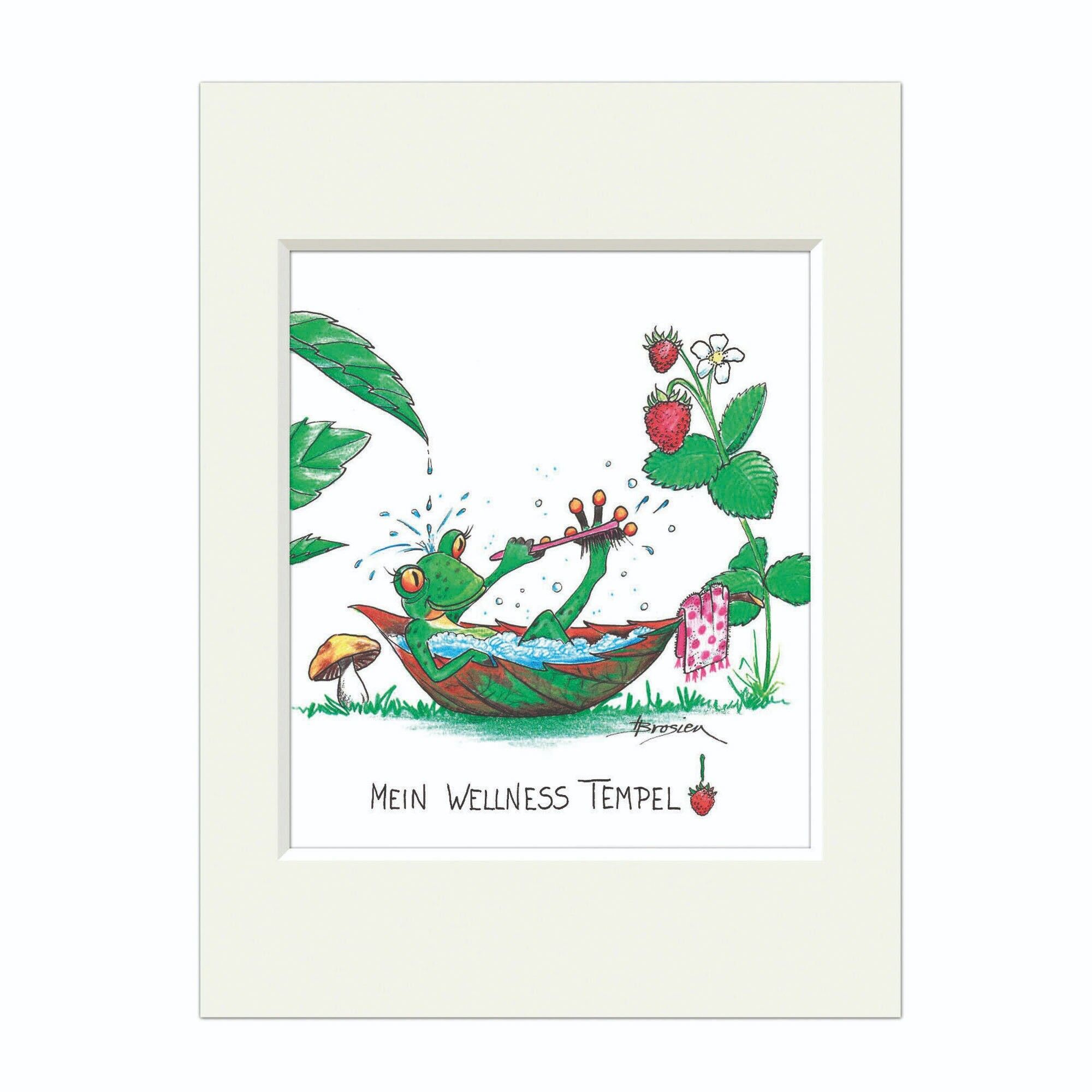 Passepartout picture - Wellness Temple - Modern Frog - MF / 007-0-100161