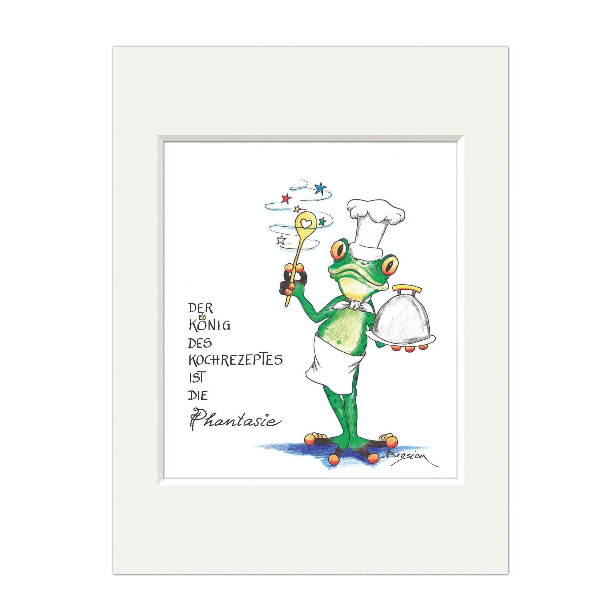 Passepartout picture - recipe - imagination - modern frog - MF / 009-0-100163