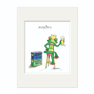 Passepartout picture - Beer King - Modern Frog - MF / 012-0-100166