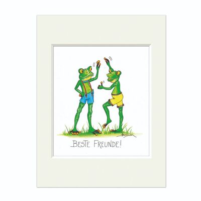 Passepartout - picture - best friends - modern frog - MF / 019-0-100887