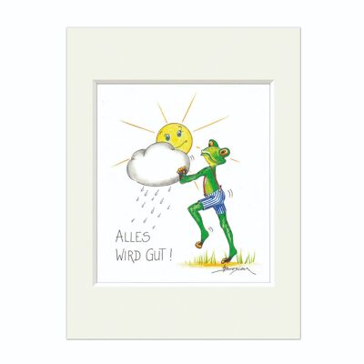 Passepartout - photo - tout ira bien - grenouille moderne - MF / 020-0-100888