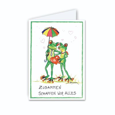Letter card - Together we can do everything - Modern Frog - MF / 002-H-101346