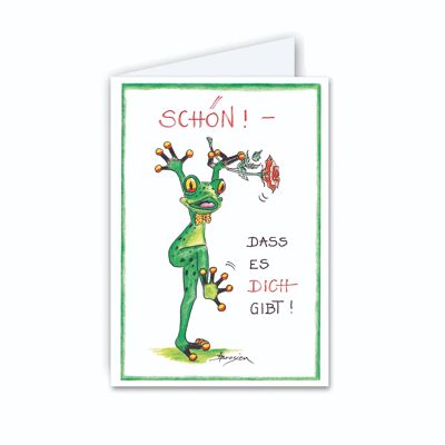 Letter card - Nice that you exist - Modern Frog - MF / 004-H-101348