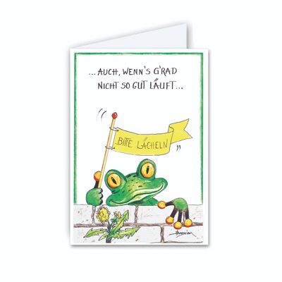 Carte de lettre - Smile please - Grenouille moderne - MF / 006-H-101350