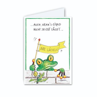 Letter card - Smile please - Modern Frog - MF / 006-H-101350