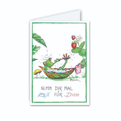 Carte-lettre - Du temps pour toi - Grenouille moderne - MF / 007-H-101351