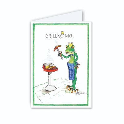 Letter card - Grill King - Modern Frog - MF / 013-H-101357