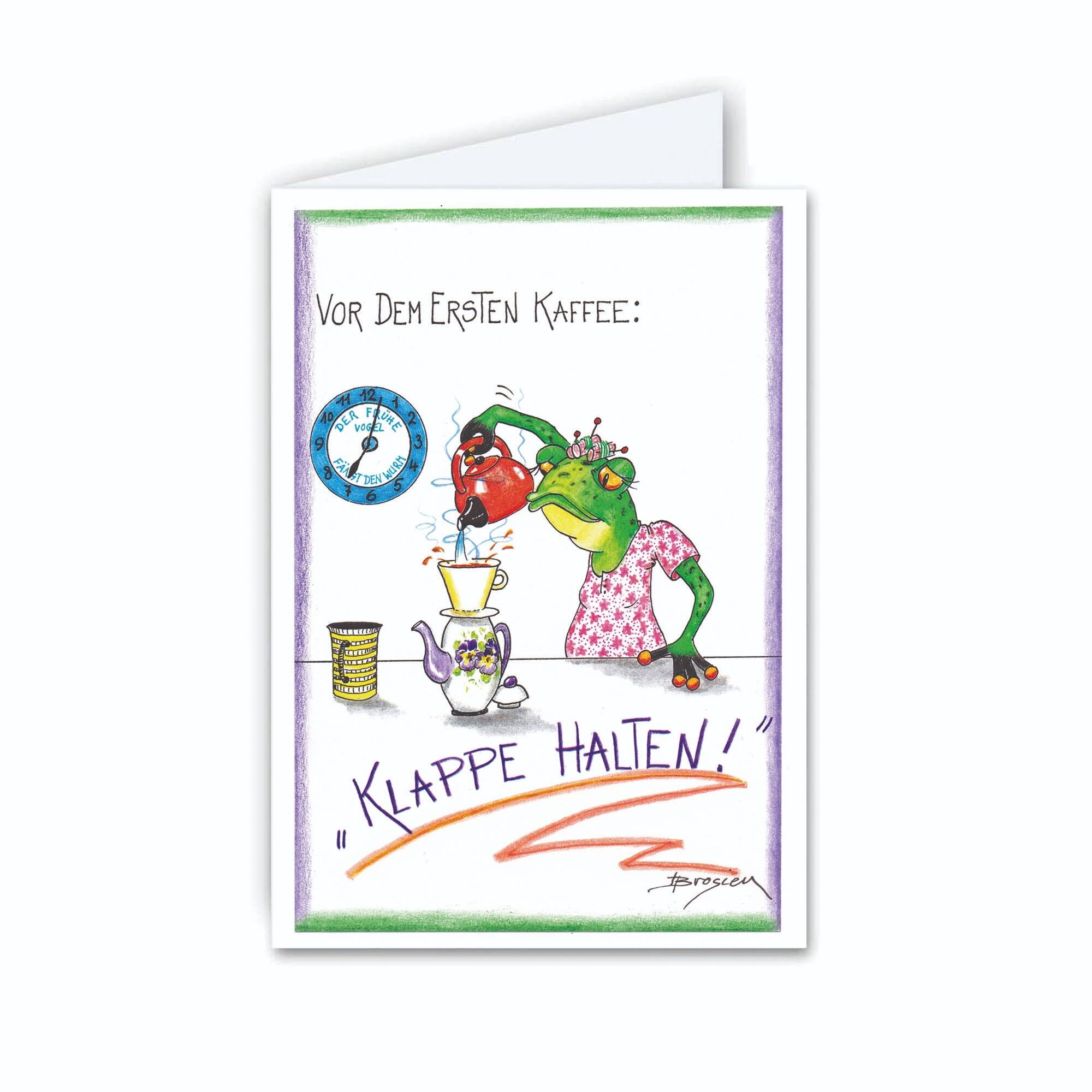 Biglietto da visita - Caffè: stai zitto - Rana moderna - MF / 022-H-101366