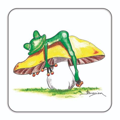 6 posavasos en una caja - time out - coaster frog - MF / 005-0-100444