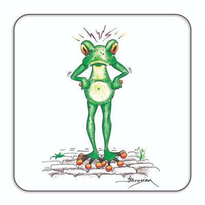 6 coasters in a box - but not with me! - Coaster frog - MF / 003-0-100445
