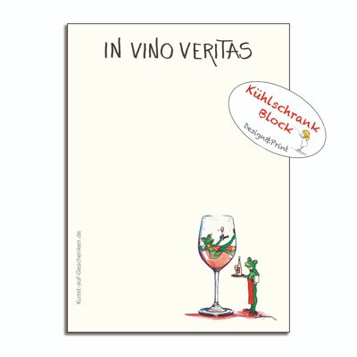 Bloc Réfrigérateur - In Vino Veritas - Grenouille Moderne - MF / 017-0-101482