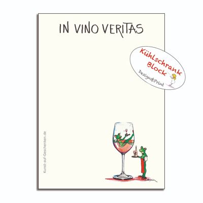 Fridge Block - In Vino Veritas - Modern Frog - MF / 017-0-101482