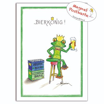 Magnetic card - Beer King - Modern Frog - MF / 012-H-101467