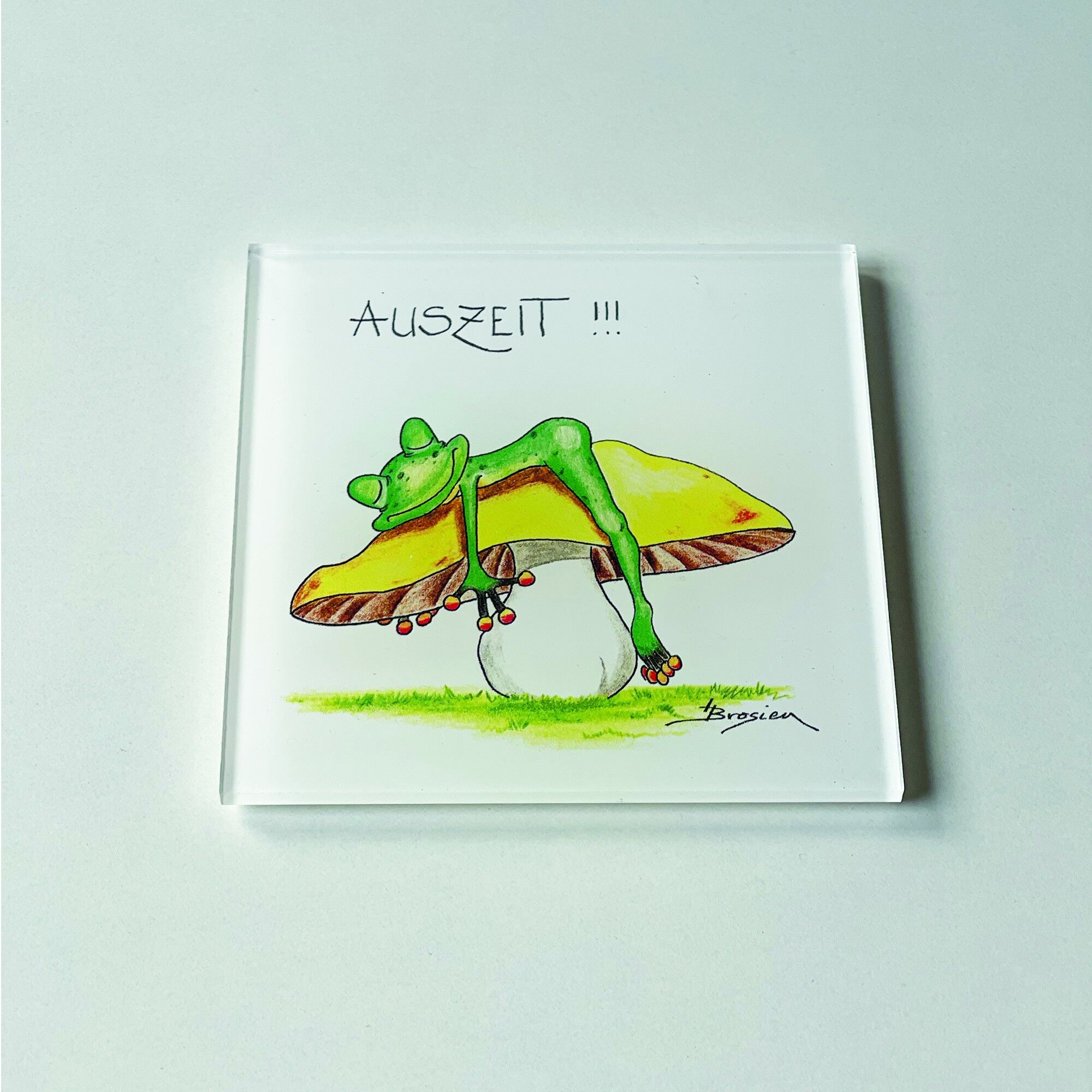 Sottobicchiere in acrilico - Time out - Modern Frog - MF / 005-0-101041