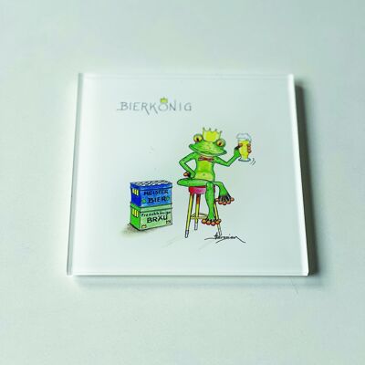 Acrylic coaster - Beer King - Modern Frog - MF / 012-0-101042