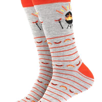 Men's King of The Grill BBQ Bamboo Socks