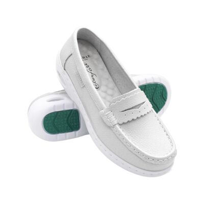 Mocassins en cuir pour femme Zerimar – Chaussures habillées confortables