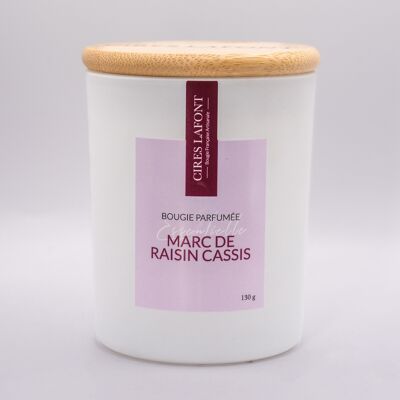 Vela vegetal con aroma a Grasse 130 g - Orujo de uva y grosella negra