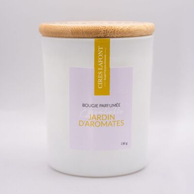 Candela Vegetale al Profumo di Grasse 130g - Jardin d'Aromates