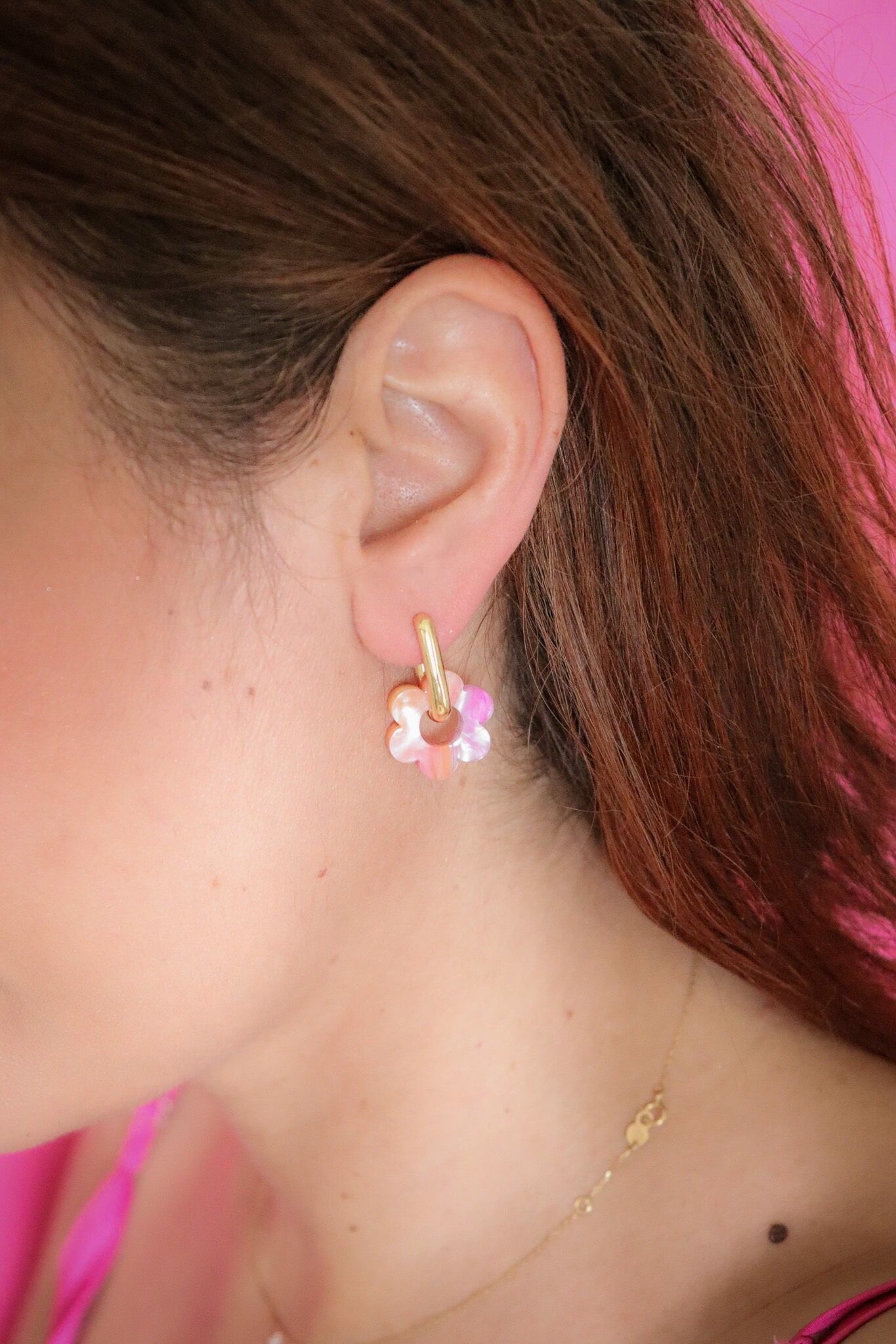 Orecchini a cerchio intercambiabili Vivienne Tropique