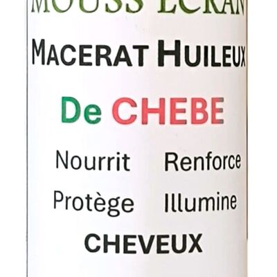 MACERAT HUILEUX DE CHEBE POUR CHEVEUX - BIO - NATUREL SANS PRODUITS CHIMIQUES - 125 GR