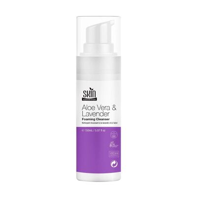 Limpiador espumoso SF de aloe vera y lavanda, 150 ml