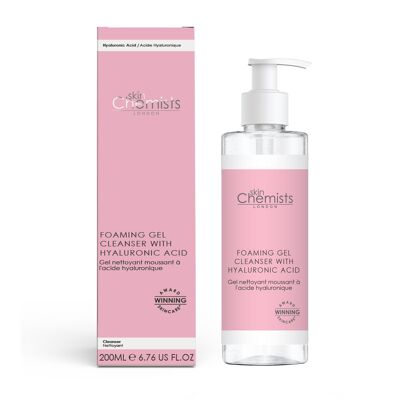 Gel limpiador espumoso con ácido hialurónico 200 ml