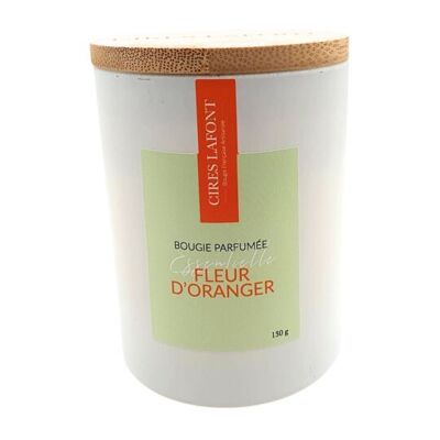 Candela vegetale profumata di Grasse 130g - Fiore d'Arancio