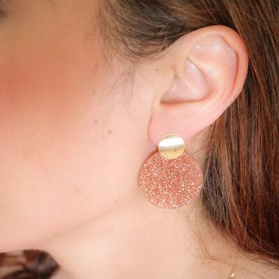 Pendientes de lentejuelas Béa Peach