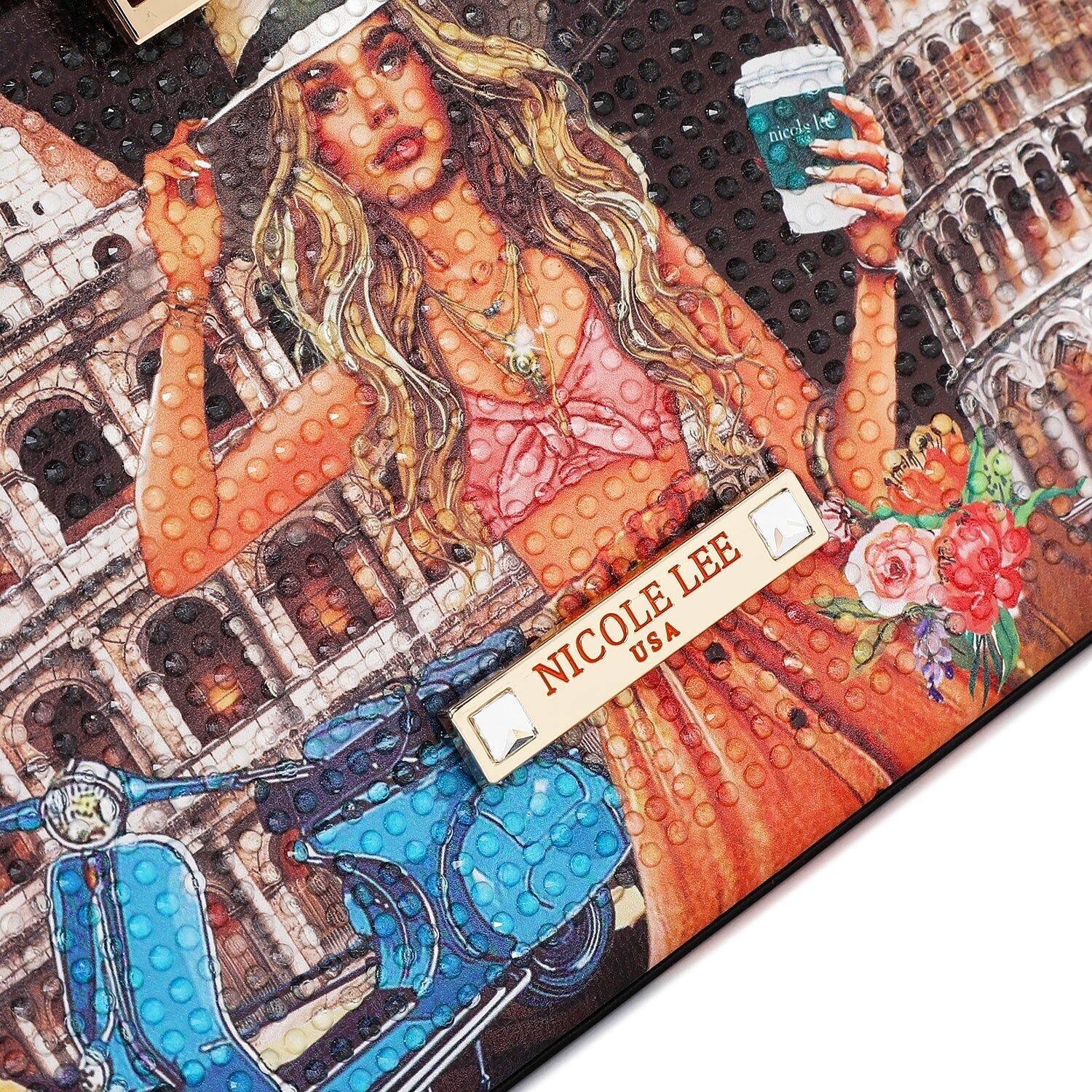Buy wholesale LARGE JEWELRY BOX WITH RHINESTONE (MARTHA TRAVELS ITALY)