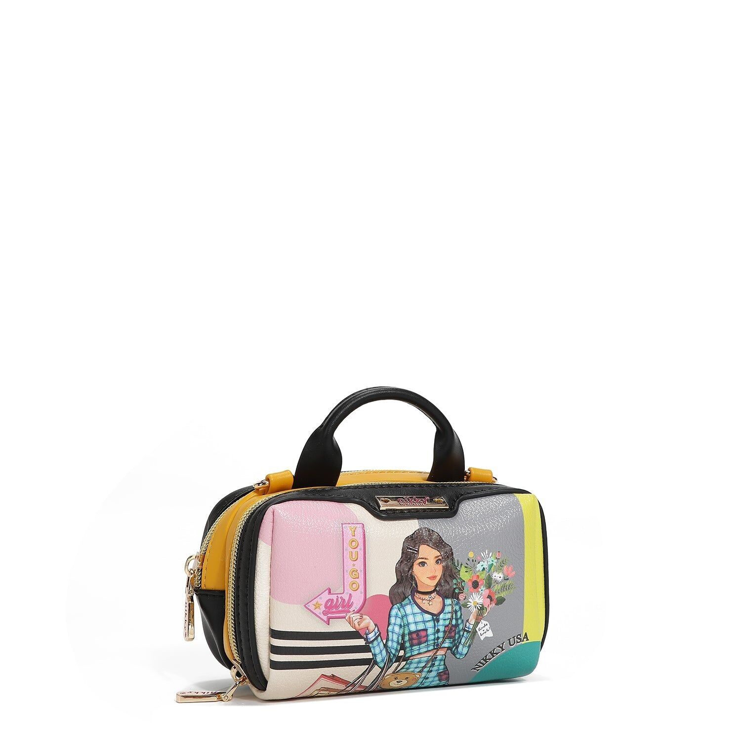 Buy wholesale Mini Boston Crossbody Bag with Double Zipper (Nikky