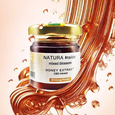 Estratto di miele di CBD con 500 mg di CBD per 40 ml, 40 ml