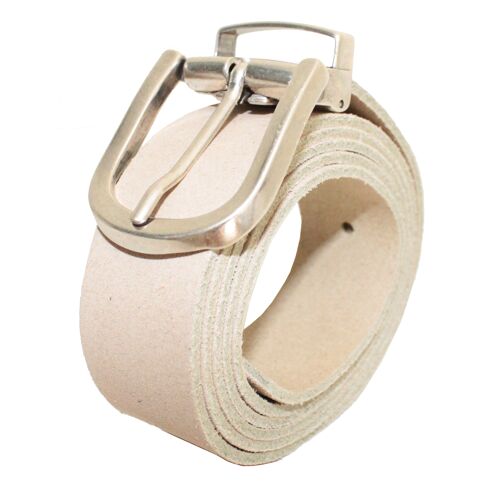 Ceinture cuir colore beige