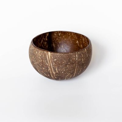 Coconut Bowl - Natural Texture & Polished Interior 2