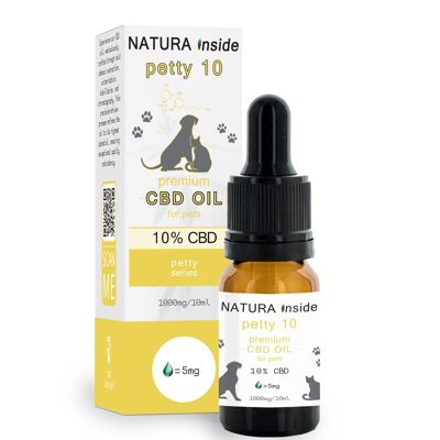 Premium CBD oil for pets with 90% salmon oil and 10% CBD-PETTY SERIES, 10ml