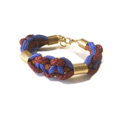 Bracciale M marrone e lilla