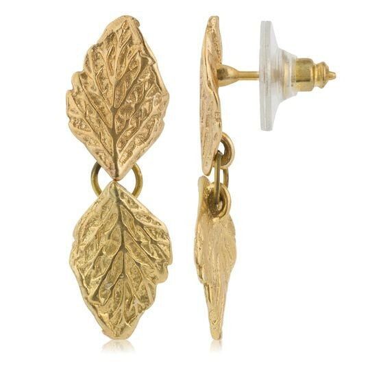 Glory Mago goldener Blattreflexions-Ohrring