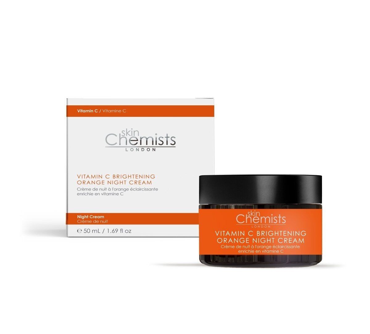 Crema notte illuminante all'arancia con vitamina C 50 ml