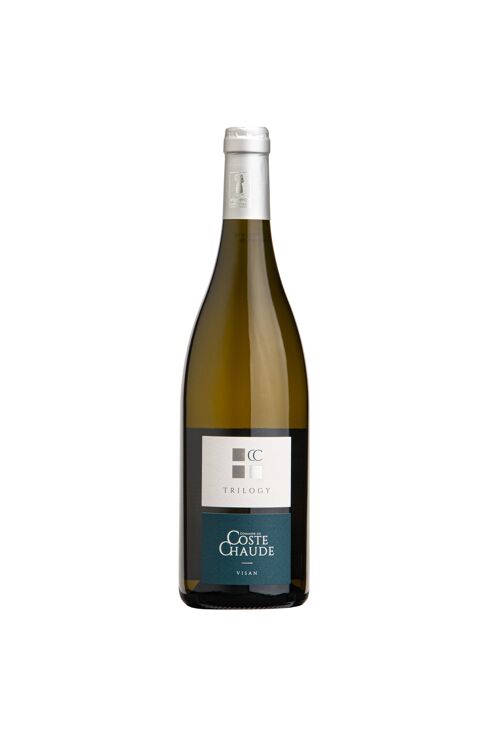Vin cuvée Trilogy 2019 AOC Côtes du Rhône Village Visan Blanc BIO
