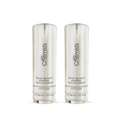 skinChemists Rose Quartz Mineral Facial Serum 30ml Twin Value Savings Pack