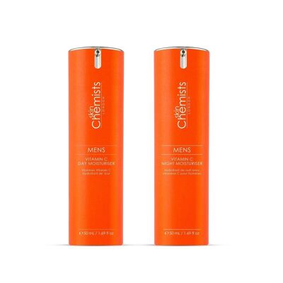 Routine di vitamina C per uomo giorno e notte
