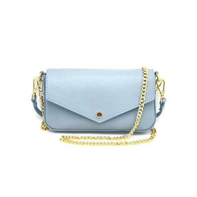 Small genuine leather shoulder bag, Made in Italy, art. 112489