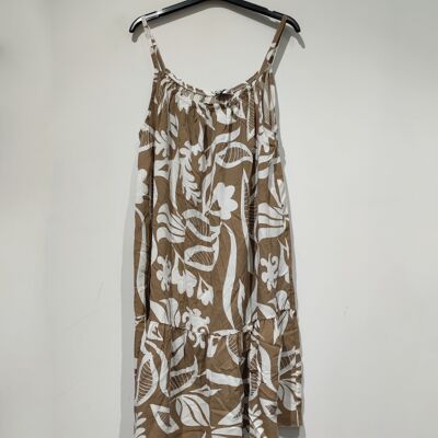 MARIA Printed strapless dress 03 - PE25