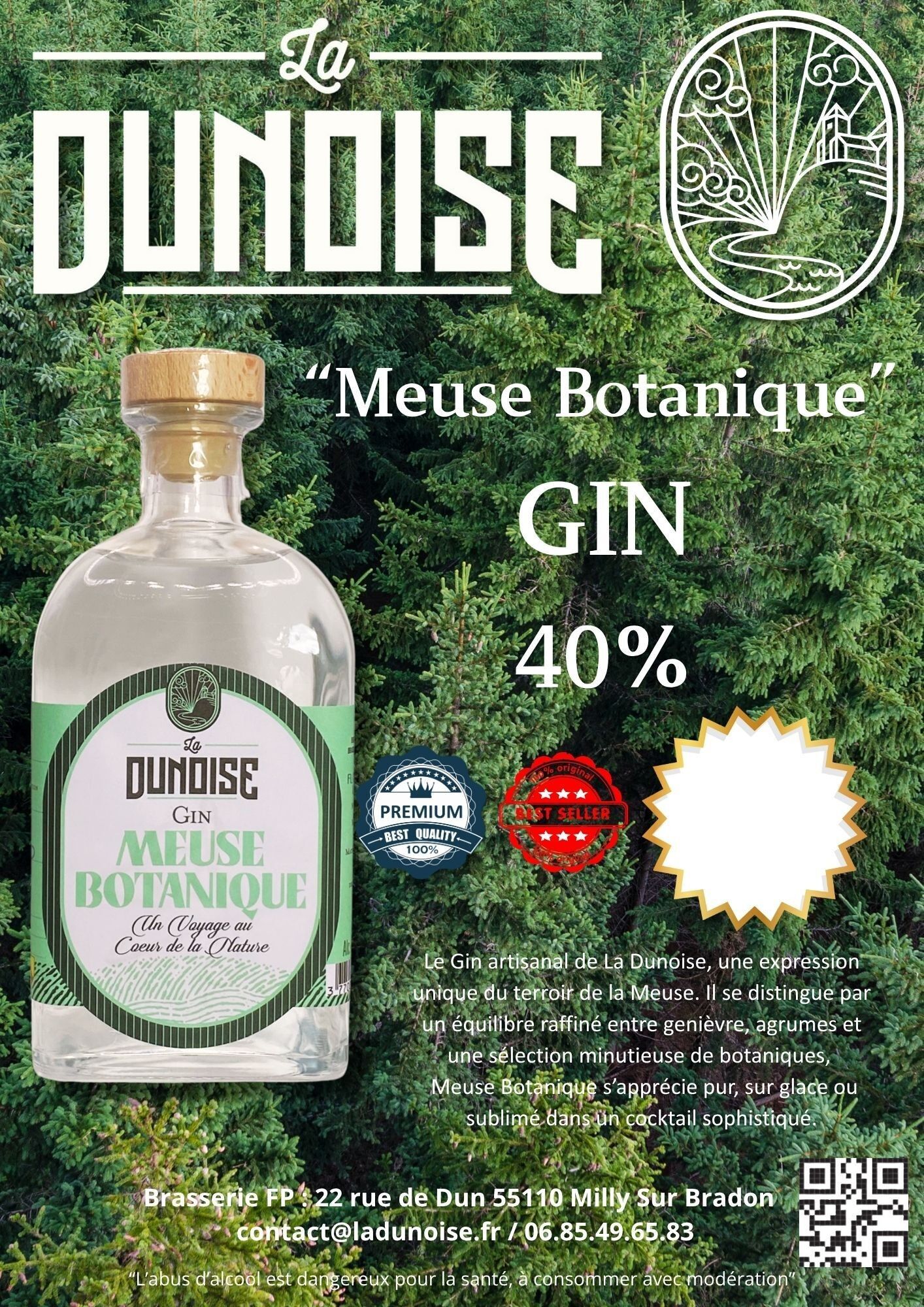 Gin Meuse Botanique 70 cl 40 %