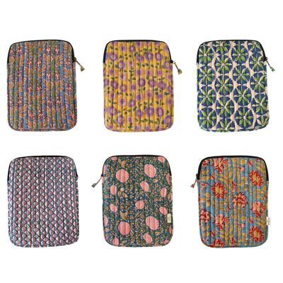 6 fundas para ordenador de algodón estampadas - Juego n.º 1