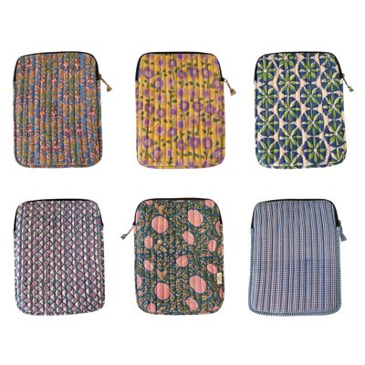 6 Printed Cotton Computer Cases - Set No. 2