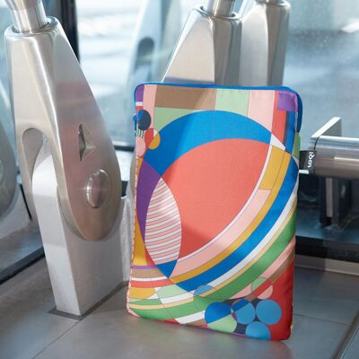 Funda para portátil reciclada con globos de marzo de FRANK LLOYD WRIGHT