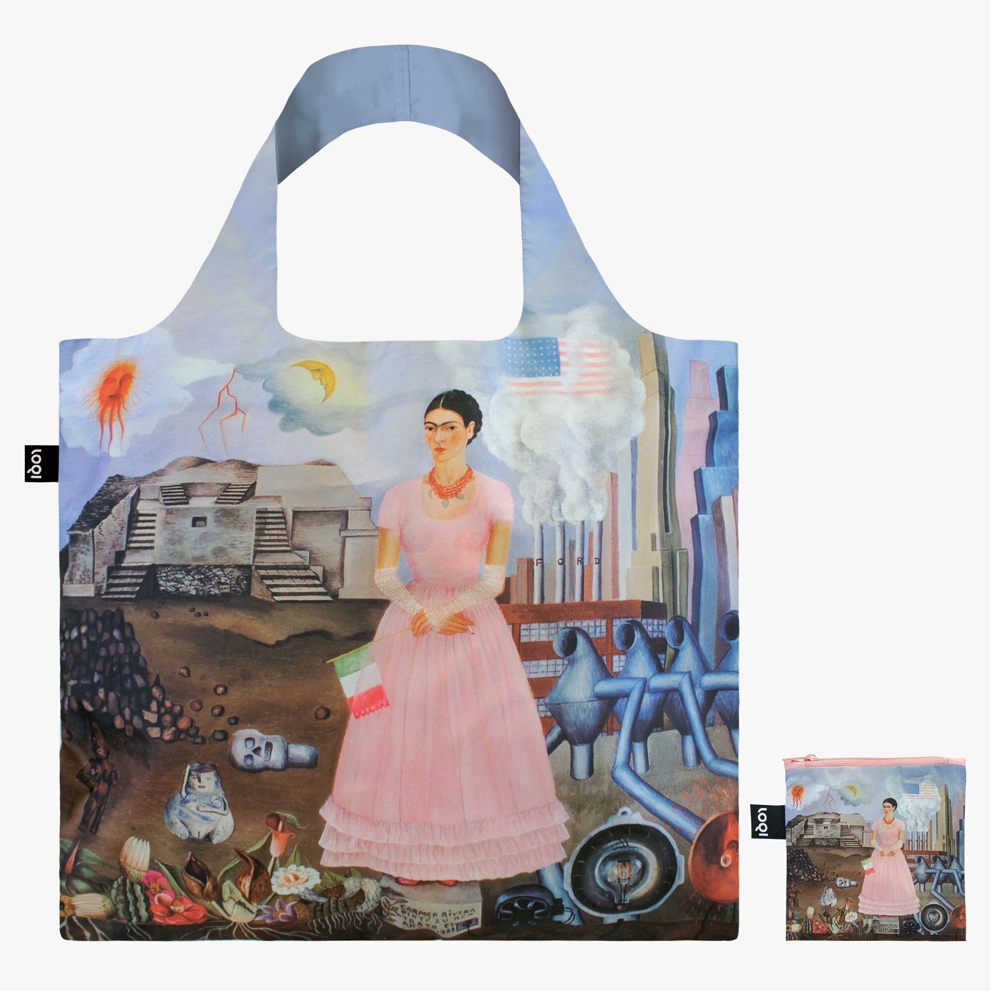 FRIDA KAHLO Autoritratto al limite della borsa riciclata