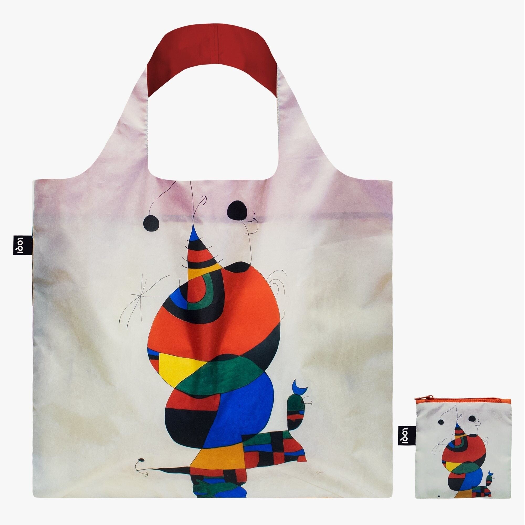 JOAN MIRO Woman, Bird and Star Recycled Bag
