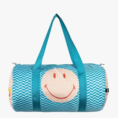 Borsa da weekend riciclata geometrica SMILEY